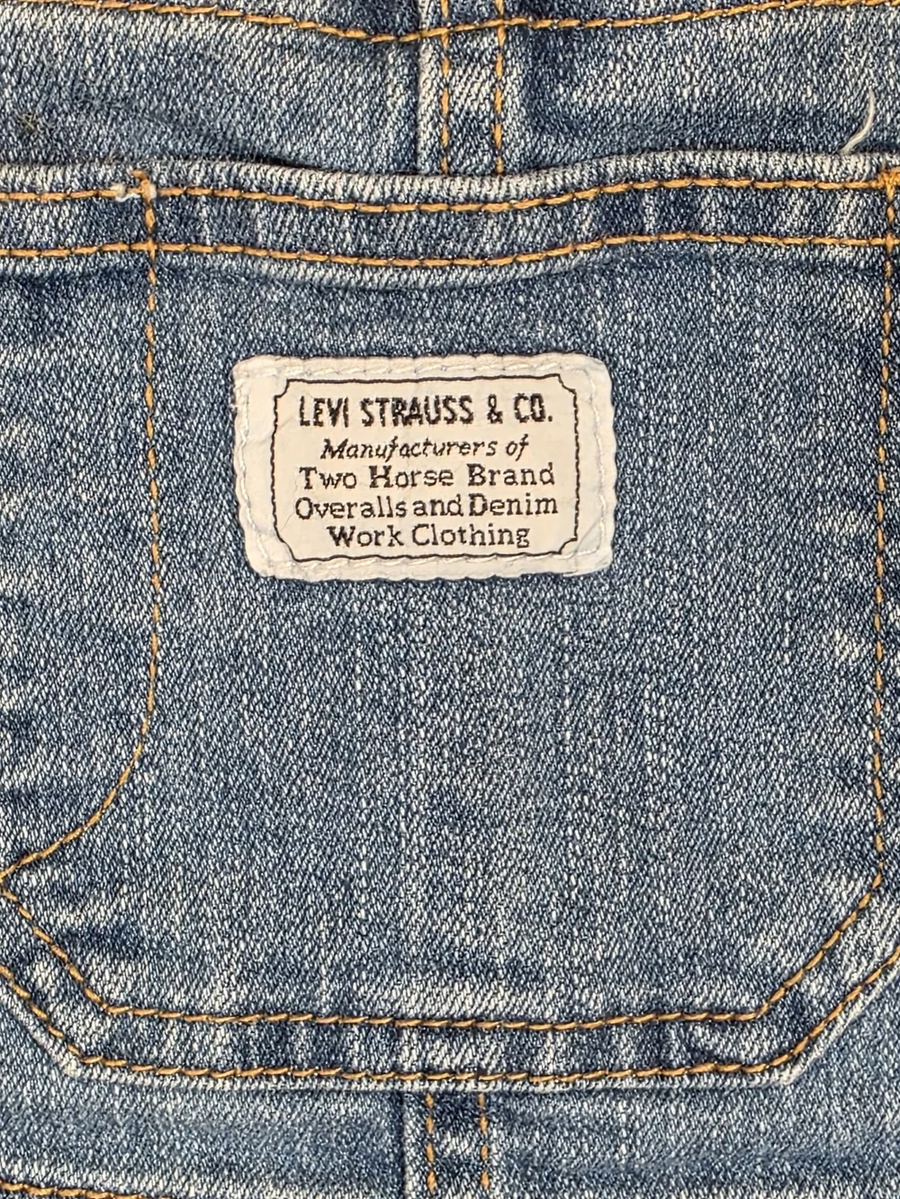 Levi’s Baby Denim Overalls 24M Classic Bib Snap Bottom